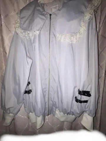앙크루즈 인조 가죽 벨트 세일러 블루종 그레이