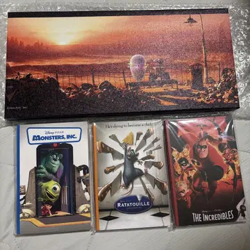 Pixar 제일복권 캔버스 보드 + 엽서 책 세트