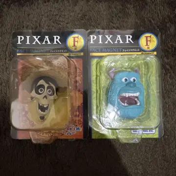 PIXAR 페이스 마그넷 샐리 헥터 Happy 복권 제일복권 F상