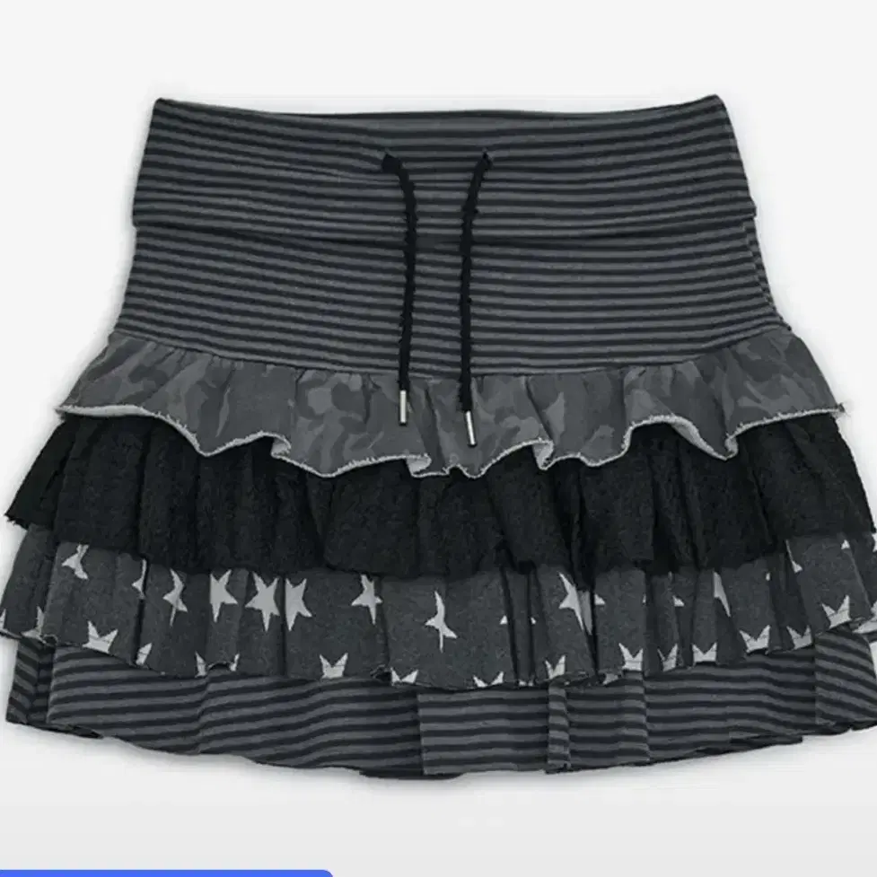 Hug Your Skin Cancan Layered Skirt Charcoal on Bunjang