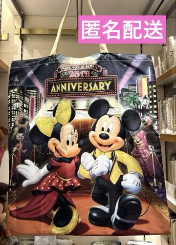 디즈니 스토어 도쿄 디즈니 리조트 한정판 25주년 에코백 미키 미니