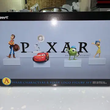 픽사 해피 복권 A상 캐릭터 & 픽사 로고 피규어 세트