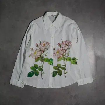 unknown flower printed 셔츠