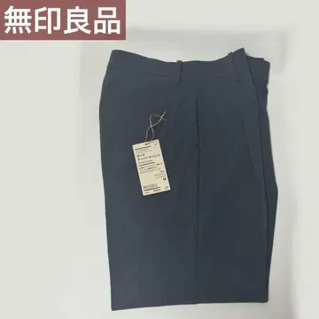 무인양품 주름이 잘 생기지 않는 턱 테이퍼드 팬츠 여성용 다크 그레이 M