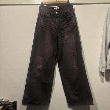 MASU24aw 블랙 핑크 배기 데님 사이즈 46
