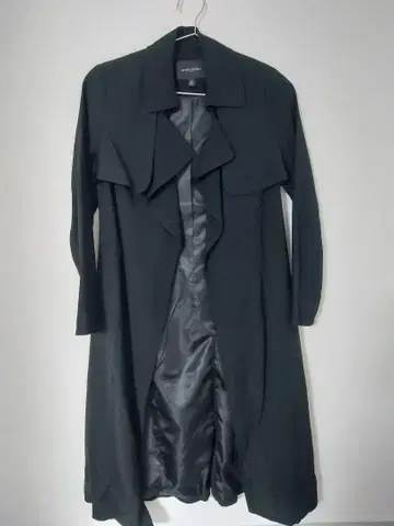 BANANA REPUBLIC 블랙 롱 코트 프론트 오픈 XS