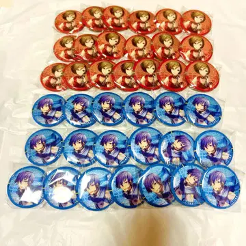 하츠네 미쿠 반짝이 캔뱃지 KAITO MEIKO
