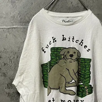 SPENCER'S 개 지폐뭉치 유니크 MONEY DOG 티셔츠