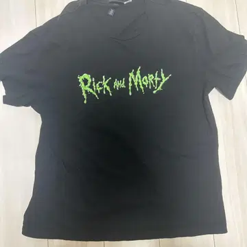 Rick and Morty 티셔츠 H&M US XL 블랙
