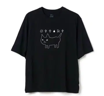 요네즈켄시 라이브 굿즈 공상 고양이 블랙 티셔츠