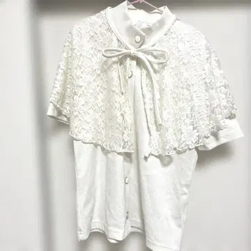 미셸 마카롱 레이스 케이프 탑