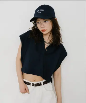 안 hanne 폴로 칼라 컴팩트 TEE