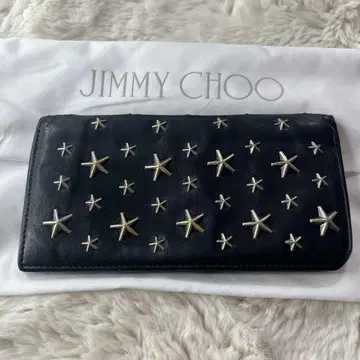 JIMMY CHOO COOPER 스타 스터드 두겹 장지갑