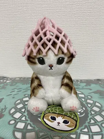 [택 포함] mofusand 후르츠냥 봉제 인형 후르츠 캡 고양이