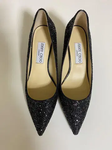 JIMMY CHOO 글리터 펌프스 블랙