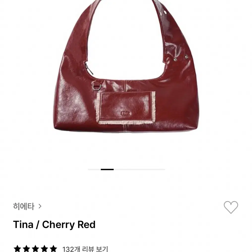 Hieta Tina Bag Cherry Red on Bunjang Global Site.