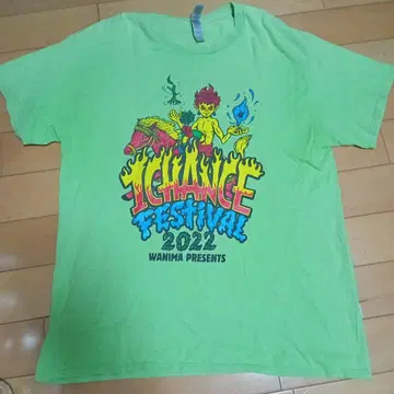 완찬 페스티벌 2022 티셔츠 L WANIMA