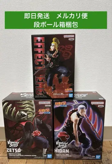 3개 세트 NARUTO 데이다라 제츠 히단 피규어