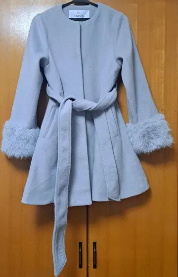 Darich 롱 코트 허리 벨트 그레이 다리치