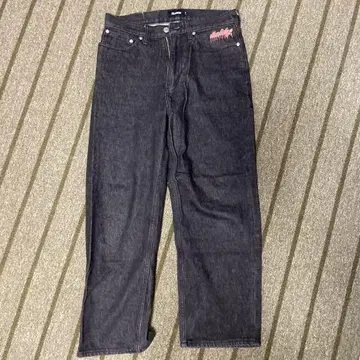 XLARGE 와이드 데님 블랙