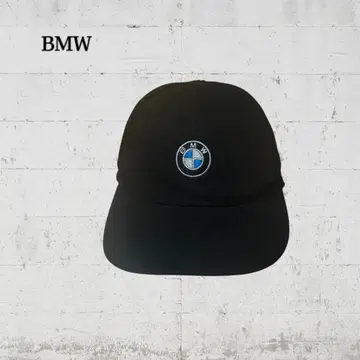 BMW 로고 자수 야구 모자 캡 타입 벨크로 테이프 조절 블랙 F371