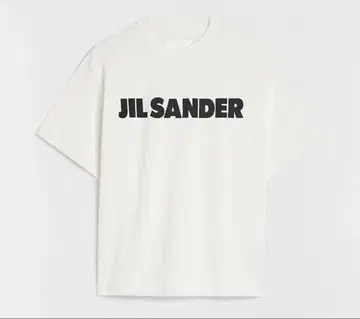 JILSANDER 오버 사이즈 로고 코튼 티셔츠 프린트 로고 코튼