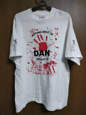90's DAN 시위 티셔츠 싱글 스티치 screen stars