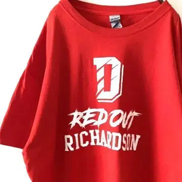 RED OUT RICHARDSON 티셔츠 XL 레드 빨간색 구제 의류