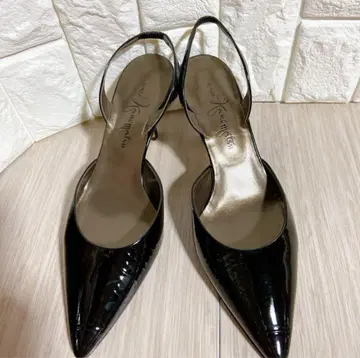 긴자 카네마츠 펌프스 24.5cm 블랙
