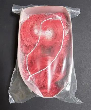 14cm 머리 둘레 5.5인치 내열 몽환룩 2테일 레드 파라 박스 가발
