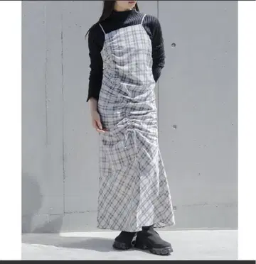 Ray Cassin 체크 셔링 원피스