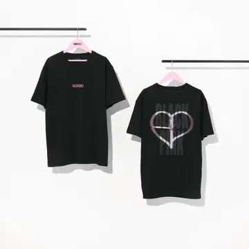BLACKPINK 티셔츠 -BIG HEART LOGO- (BLACK)