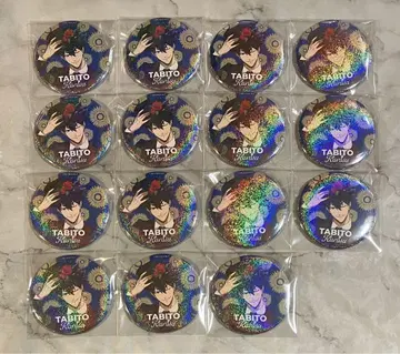 블루 록 Animax Cafe+ 홀로그램 캔뱃지 까마귀 세트