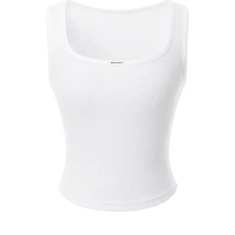 THREETIMES | 쓰리타임즈 Threetimes Jewel Tank Top Crop White