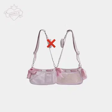 BERRY.Q 발레 걸 이타백용 숄더백 핑크 이타백