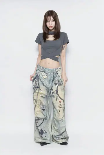 더레드스레드 S 프린트 스웨트1 토이