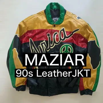 maziar 가죽 자켓 점퍼 빈티지 제프 할밀턴