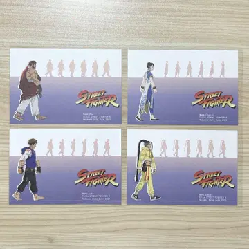 대 캡콤 전 엽서 스트리트 파이터 4장 세트