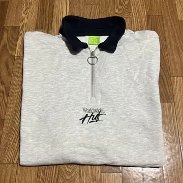 HUF 하프 지퍼 사이즈 XL 그레이