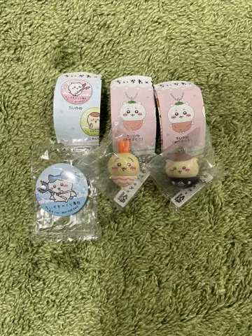 치이카와 (먼작귀) 쿠라스시 비쿠라폰 피규어 캔뱃지 토끼 하치와레