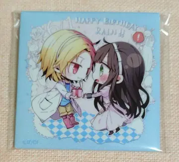 CLOCK ZERO 스퀘어 캔뱃지 벌스데이 레인 루크