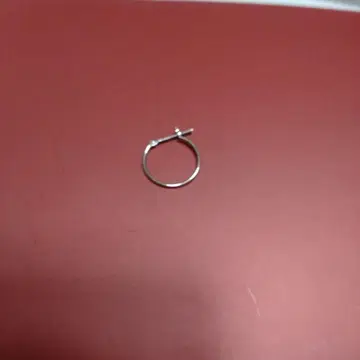 플라티나 후프 귀걸이 한쪽 귀용 약 1.5cm