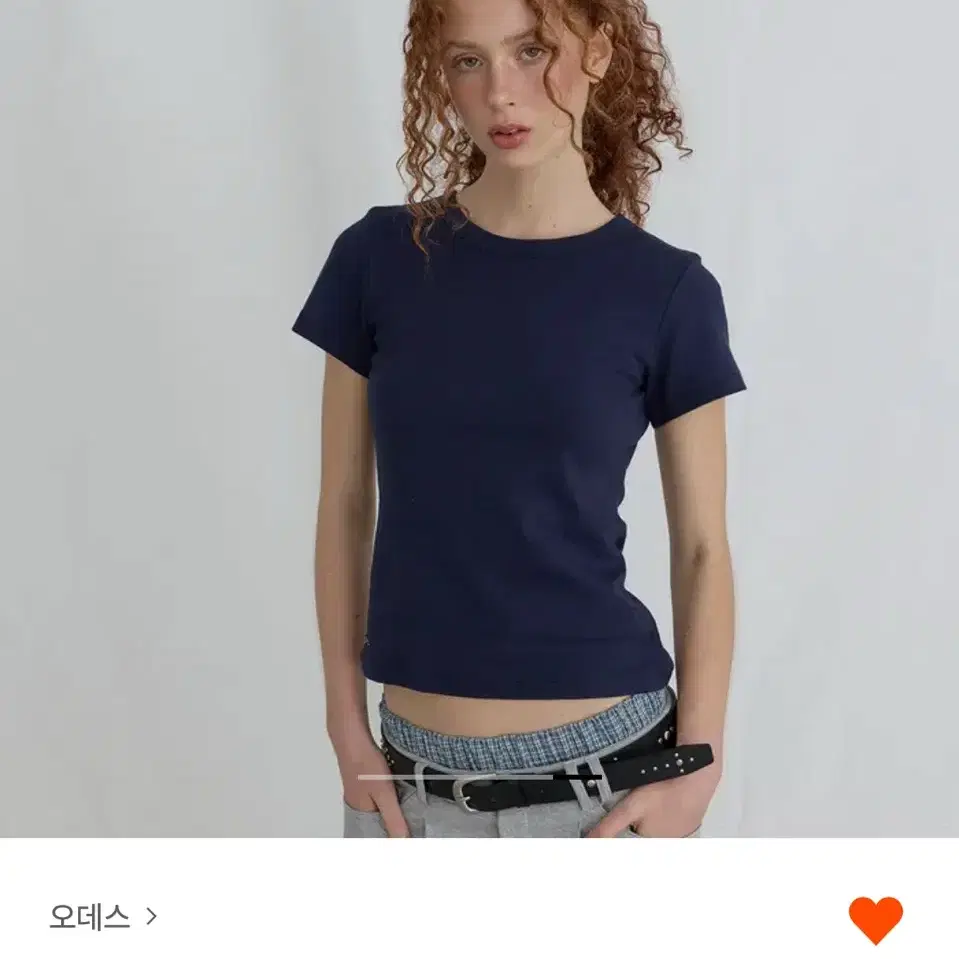 ★Ordes★ Wave shirring half tee navy OG VINTAGE DYEING HALF TEE - WASHED NAVY - THE GREAT DIVIDE