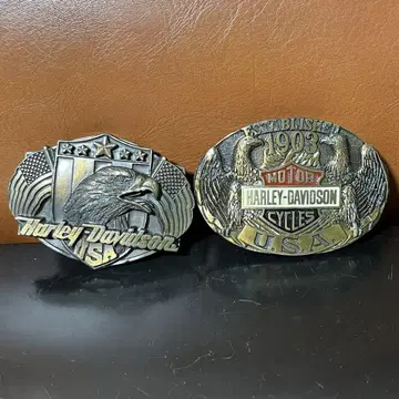 레어 HARLEY DAVIDSON 할리 버클 USA제 세트