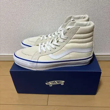 미사용품 Vans Sk8-Hi reissue 화이트 26.5cm