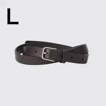 내로우 롱 가죽 벨트 유니클로 U 유니클로 U 다크 브라운 L 사이즈