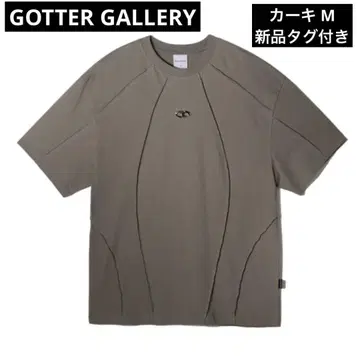 GOTTER GALLERY 심볼 엣지 컷 티셔츠 카키 M 한국