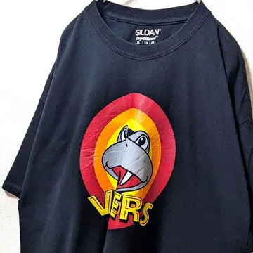 길단 바이퍼스 로고 티셔츠 블랙 검정 XL 구제 의류