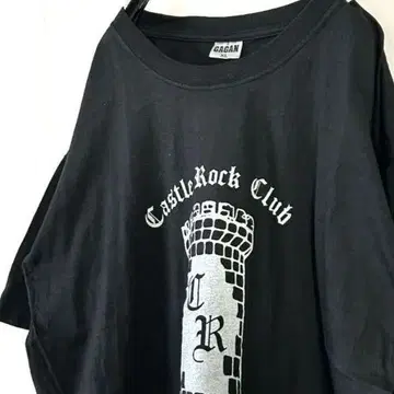 가가 캐슬 락 클럽 티셔츠 XL 블랙 검정 구제 의류