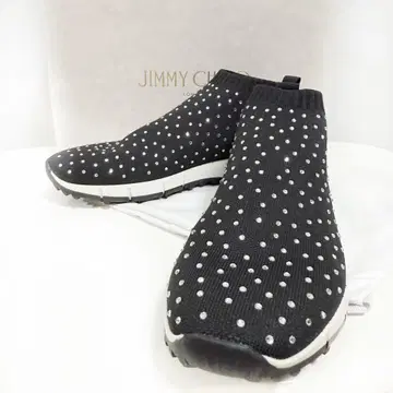 지미추 NORWAY 큐빅 니트 스니커즈 35